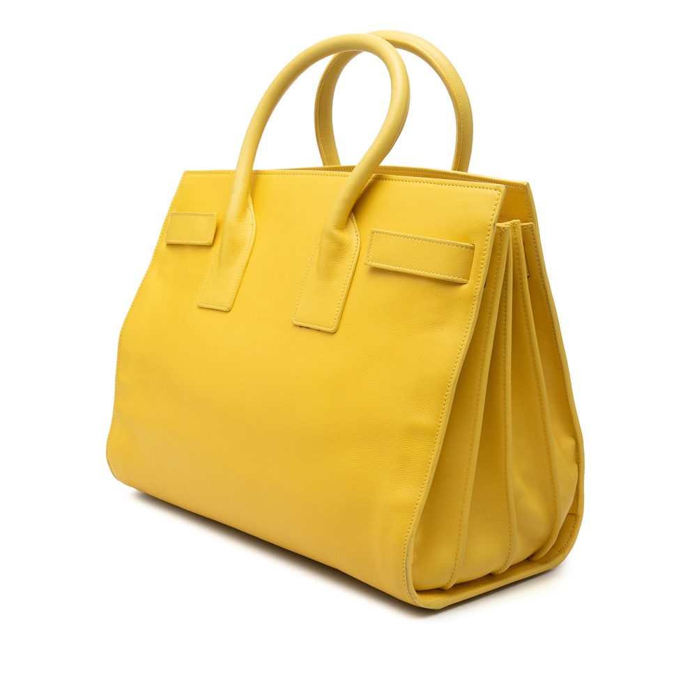 Pre-Loved Saint Laurent Small Leather Sac De Jour Satchel - Picture 2 of 7